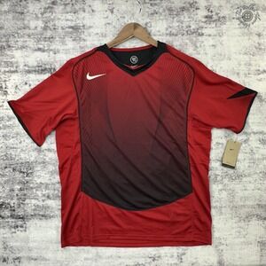 NWT Nike Total 90 Dri-Fit Soccer Jersey Men's X-Large Red Black $100 MSRP HV1178